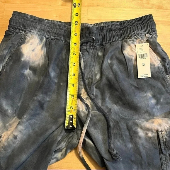 NWT Anthropologie Sanctuary Carefree Cargo Joggers Pants in Blue Tie-Dye Sz XS - Picture 11 of 11